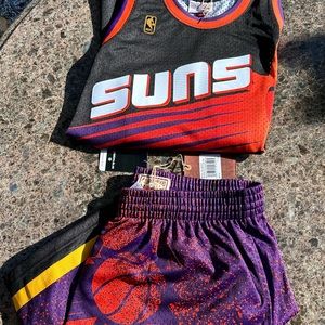 Phoenix Suns NBA 1996 Retro Steve Nash #13 Mitchell & Ness Jersey & Shorts Sz M